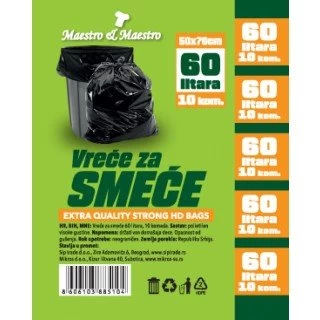 Maestro HD 60L vreće za smeće 500x700 10/1 (45)